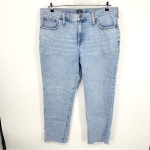 J Crew Women Size 35 Jeans Light Wash‎ Pants Essential Straight All Day Stretch
